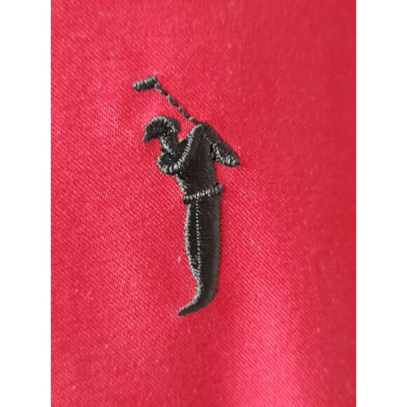 AUSTIN GOLF Red Half Zip Stain Resistant Windbreaker Zip Sleeve Mens Size L - Picture 3 of 12